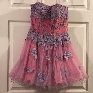 Sherri Hill strapless short dress size 4
